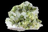 Lustrous, Epidote Crystal Cluster with Quartz - Morocco #84335-2